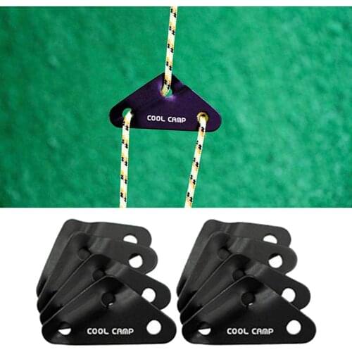 8pcs/set Guy Line Adjusters Guide Tensioner Bent Runner for Picnic Outdoors