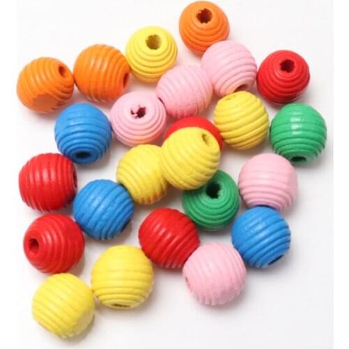 Beads of various shapes Natural Wooden beads Mix Heart Spacer Beads For Jewelry Making 30Pcs DIY 2020 new