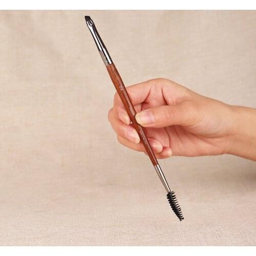 DOUBLE-ENDED Angled EYE BROW and EYE LASH Makeup Brush - 274 - Beauty Makeup Brush Cosmetics Tool