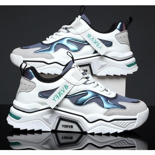 Summer 2021 New Platform Mens Sneakers Breathable Heighten Fashion Casual Man Shoes Big Size White Tennis Zapatillas Hombre