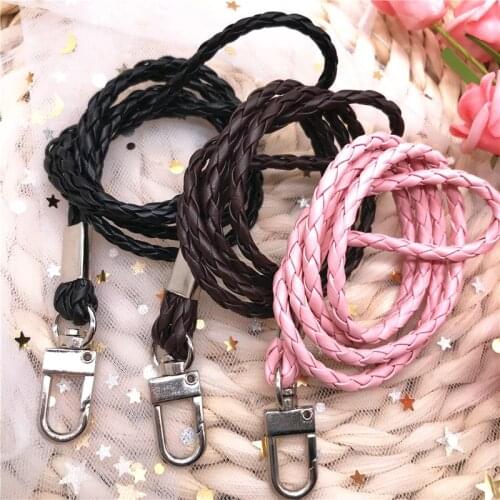 Soft Braided Phone Lanyard Metal Clip Hanging Neck Rope Lanyard para llaves for Camera USB Holder ID Pass Card Name Badge Holder