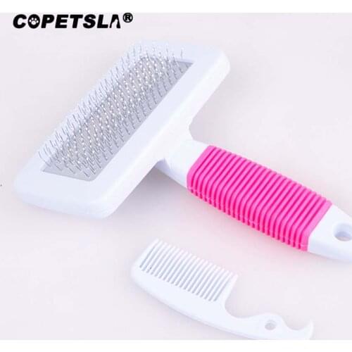 Copetsla Multi-purpose Needle Comb for Dog Cat Yokie Puppy Pets Comb Brush Dog Hair Remover Rake Comb Pet Beauty Grooming Tool