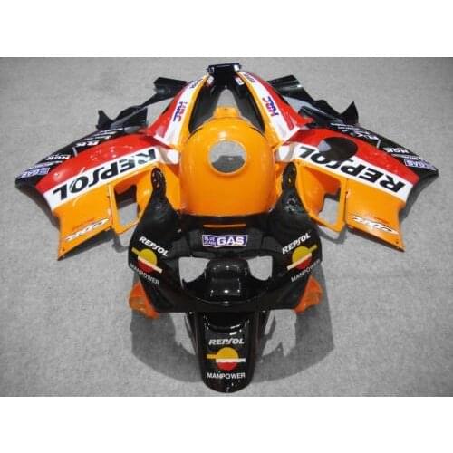 Custom Fairing kit for CBR600F2 91 92 93 94 CBR 600F2 CBR600 1991 1992 1993 1994 New Red orange black Fairings set+7gifts HJ14