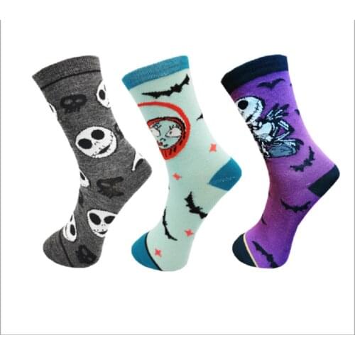 Men Women Anime Cartoon Soft Crew Socks Adult Halloween Casual High Quality Cotton Autumn Winter Lovers Calcetines