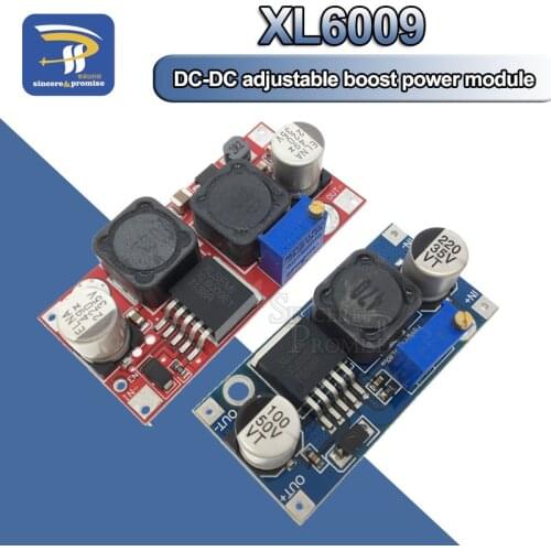 XL6009 Boost Buck Converter Step Up Adjustable 20W 5-32V to 1.2-35V DC-DC Power Supply Module High Performance Low Ripple