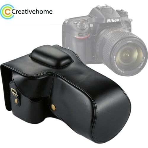 PULUZ For Nikon D7200 Camera Bag Full Body Luxury PU Leather Case Camera Protective Bag for Nikon D7100 case D7000 Accessories