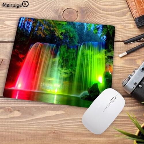 Mairuige waterfall Rubber Gaming Mouse Pad Print Laptop Mouse Mat Small Size Mouse Notebook Computer Mousepad