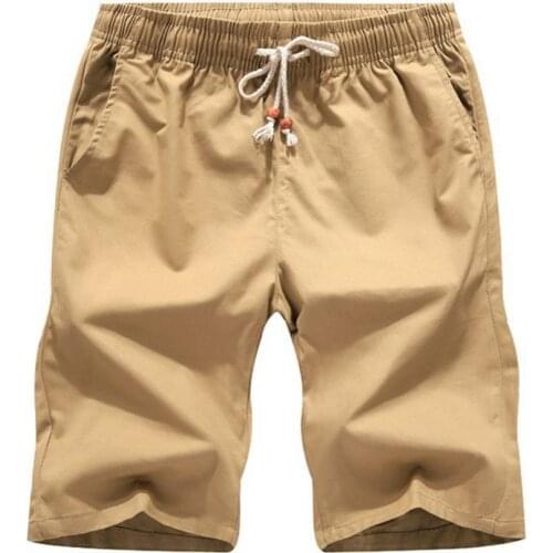 Newest Linen Summer Casual Shorts Men Fashion Style Man Shorts Bermuda Shorts Breathable Boardshorts Men Drawstring Shorts