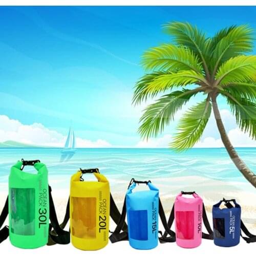 PLAY-KING 2019Fashion 10L 20L Outdoor Diving Compression Storage Waterproof Bag Dry Bag For Man Women Swimming Rafting Kayak