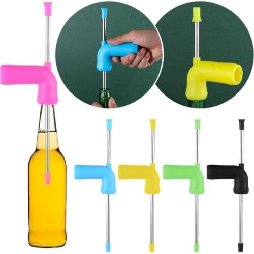 32cm Beer Snorkel Straw Beer Stick Funnel Slam Double Pass Straight Rod Drinking Bar Tool Holiday Party Drink Fountain Entertain