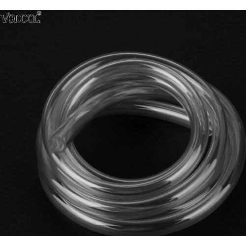 VODOOL 2m/6.56FT 9.5X12.7mm Transparent PVC Pipe Tube Computer PC Water Cooling Soft Pipe CPU GPU Water Cooling Block Adapter