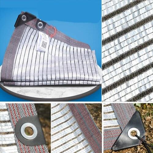 High-Quality Aluminum Foil Shading Net Garden Succulent Plants Sun Protection Cover Outdoor Swimming Pool Awning Car Shade Nets
