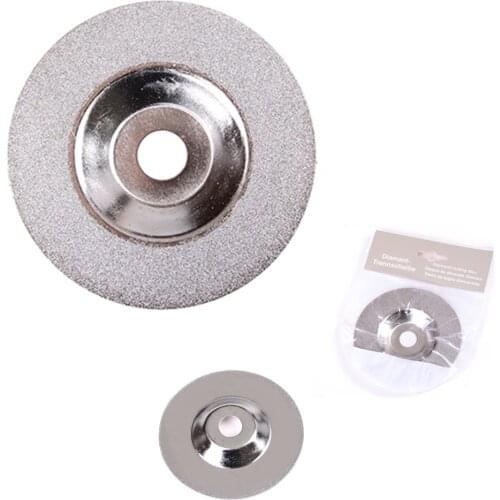 ZLinKJ 1PCS 100mm Diamond coated Grinding Polishing Grind Disc Saw Blade Rotary Wheel Silver Tone Wholesale Price