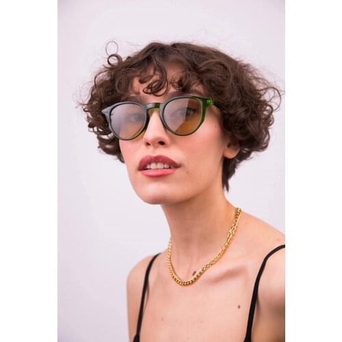 2021 New Season Vintage Oversize Oval Amora Green Sunglasses Fashion Trend Different Model Ladies High Quality Sunglasses UV400