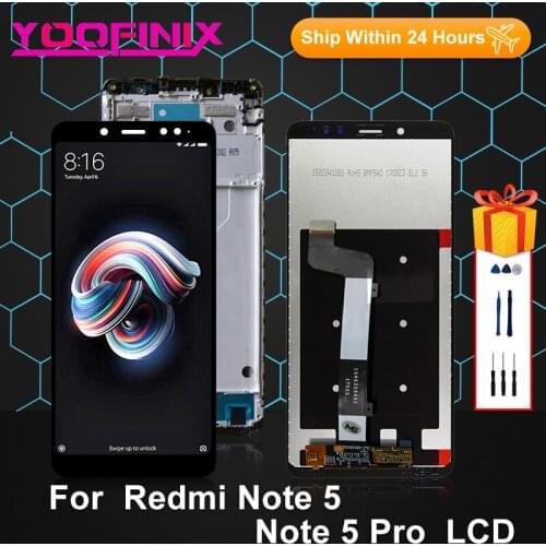 5.99" Original For Xiaomi Redmi Note 5 Pro LCD Touch Screen Digitizer Replacement Parts For Redmi Note 5 LCD Display MEI7S MEI7