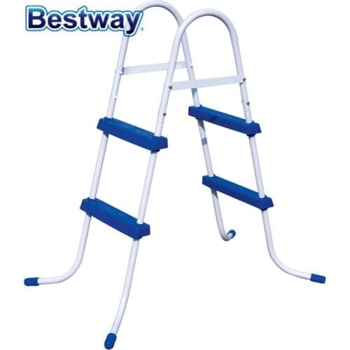 58330 Bestway 42"/1.07m Safety Pool Ladder Specially Designed Ladder for Above Ground Swimming Pool of Height 1m Pool Staircse