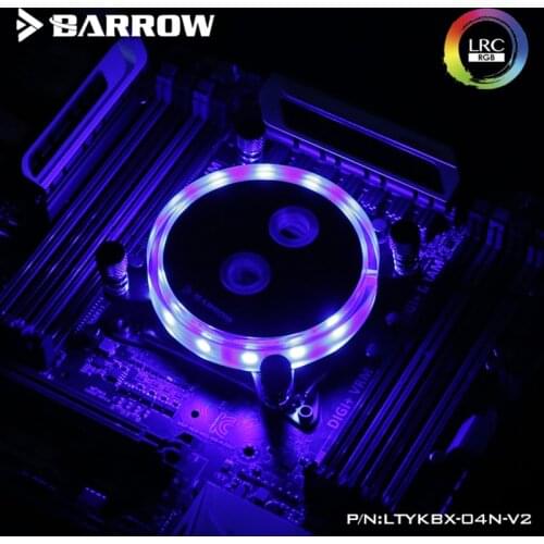 Barrow CPU Water Block use for INTEL X99 X299 / LGA 2011 2066 Socket Acrylic + Copper Radiator Block + 5V GND RGB Support AURA
