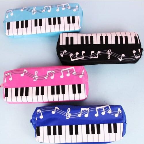 Pcs Creative Music Notes Piano Keyboard Pencil Case Large Capacity Pencil Bags Stationery Office School Students Pencil Pouch