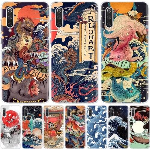 Hot Wave Art Japanese Style Illust Phone Case for Xiaomi Redmi Note 10 9S 9 8T 9 8 7 7A 8A 9A 9C 6A 6 S2 K20 S30 Pro Fashion Cov