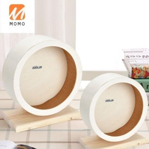 Hamster Mute Running Wheel Wooden Djungarian Hamster Treadmill 20cm29cm Oversized Toy Supplies