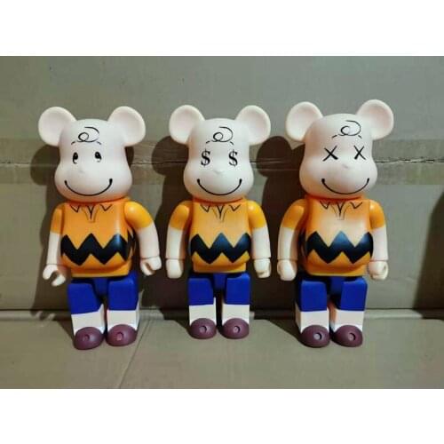 Bearbrick 28cm 400% Bear@brick Snoop Action Figures Bear Pvc Model Figures Diy Paint Dolls Kids Toys Children Birthday Gifts Kaw