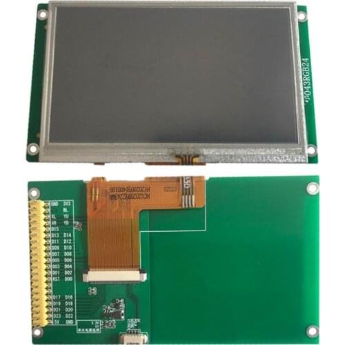 IPS 4.3 inch 40PIN TFT LCD Color Screen (Touch/No Touch) 480(RGB)*272 RGB888 Display (Board/No Board)