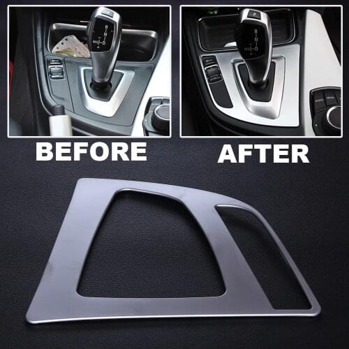 Carbon/ABS Center Control Gear Shift Panel Cover Trim Frame Car Styling Panel Fit for BMW 3 Series GT F30/F31 4 Series 2013-2016