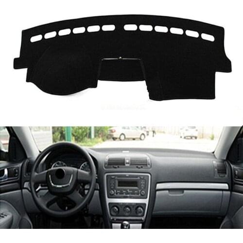For Skoda Octavia 2007-2014 For Left-hand Drive 1PC Car Dashboard Mats Cover Sun Shade Dashboard Cover Capter Car Styling