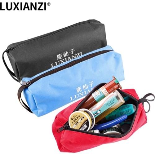 LUXIANZI 800D Oxford Canvas Waterproof Tool Bag Metal Parts Screws Plier Repair Hand Tools Travel Makeup Storage Organizer Pouch