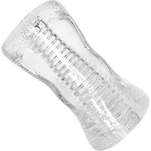 IKOKY Male Masturbator Aircraft Cup Adult Products Sex Toys for Men Masturbation Cup Transparent Vagina