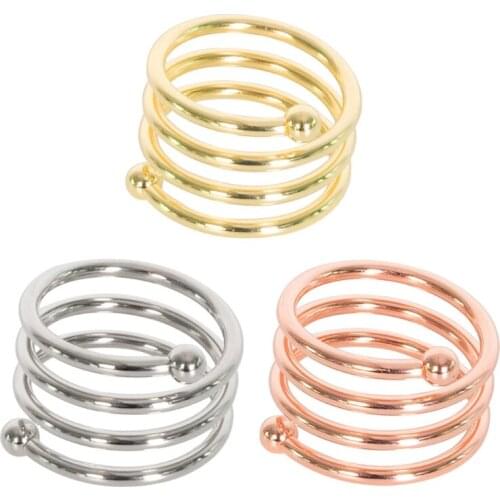 Metal Twine Napkin Rings Round Serviette Holder Buckles Napkin Rings for Holiday Parties Family Gatherings Table Decor