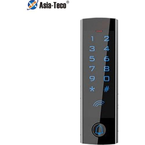 Metal touch Screen RFID 125KHz Standalone 13.56MHZ Digital backlit touch keypa Access Control system waterproof T4