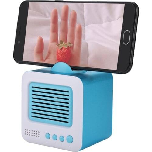 Mini Retro TV Shape Bluetooth Speaker Portable Stereo Speakers with Small Antenna Mobile Phone Holder TF Card USB Audio Input
