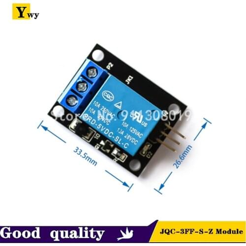 2PCS JQC-3FF-S-Z Module KY-019 5V One 1 Channel Relay Module Board Shield For PIC AVR DSP ARM for arduino Relay