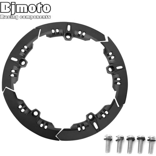 BJMOTO Motorcycle Part For Yamaha Tmax 530 sx/dx 2017-2018 Aluminum Transmission Belt Pulley Protective Cover