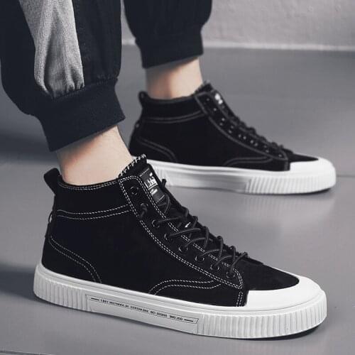 Mens wear male black sale Casual leisure hot mens flat leather man breathable sneaker new casual sneakers for sports shoes mens