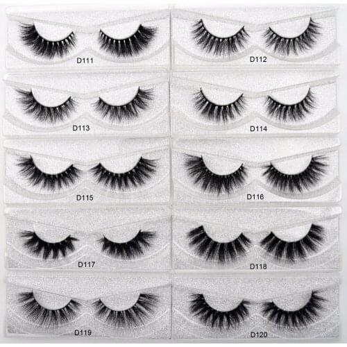 Lash Natural False Eyelashes 3D Real Mink Lashes Soft Thick Natrual Long Eyelash Extension MakeUp Glitter packing 27 Styles