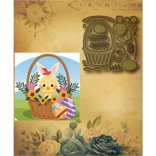 2021 New Easter Egg Metal Cutting Mould Cute Duckling Mould Clipboard Craft Knife Mould Blade Punch Mould DIY Emboss