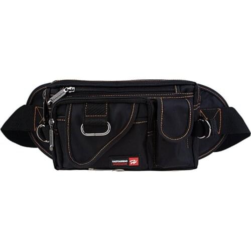 High Quality Casual Canvas Messenger Bags Waist Packs Purse Men Portable Vintage Men Waist Bags Travel Belt Wallets