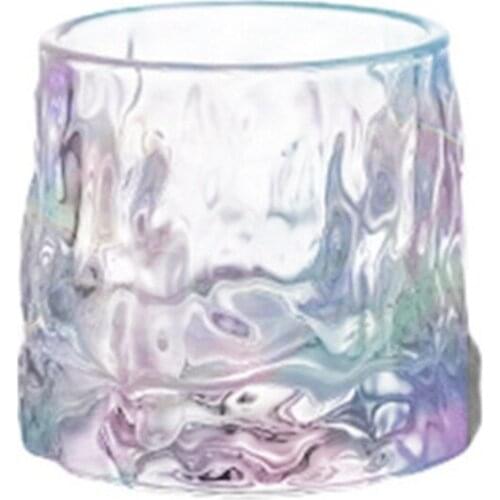 Clear Coffee Cup Relief Pattern Transparent Glass Mug Ice Beer Cup Heat Resistant Insulated Glass Tea Cup Breakfast Milk Mug