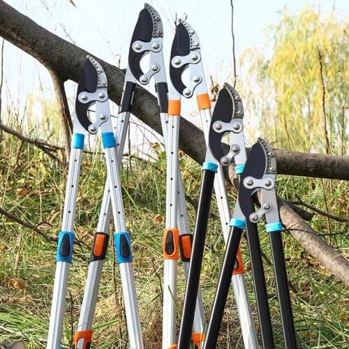 Garden Tree Pruning Scissors High Branch Pruning Tool with Long Reach Aluminum Handle For Fruit Knife Picker Pruner Garden Tools