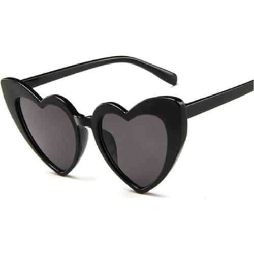 ASUOP 2019 new heart-shaped plastic fashion ladies sunglasses classic brand-name design retro mens glasses UV400 sunglasses
