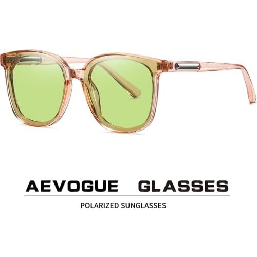 AEVOGUE New Fashion Sunglasses Women Square Frame Glasses For Men Retro Polarized Sunglasses UV400 AE1071