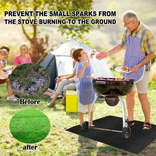 Outdoor Cooking Mat Hiking Camping Brandwerende Mat Outdoor Lawn Terrace Barbecue Fireplace Fireproof Mat Protection Pad