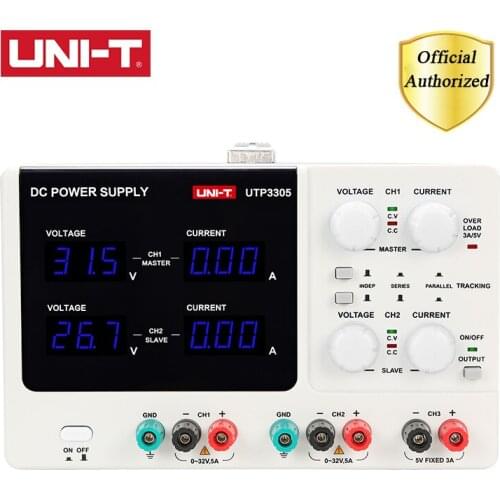 UNI-T UTP3305 Multi-Channel Linear 32V/5A DC Power Supply Precision Variable Adjustable Digital For Phone Computer Repair Shop