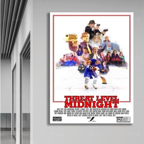 Threat Level Midnight Poster The Office Dwight Michael Scott Scarn Jim Pam Office bears beets battlestar galatica dunder mifflin