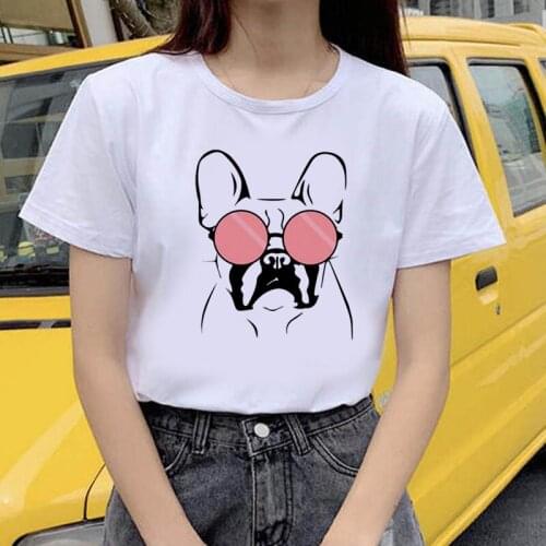 Female T-shirt kawaii streetwear Cartoon tees Women T-Shirt Fashion dog graphic T Shirts Short Sleeve Harajuku ropa mujer