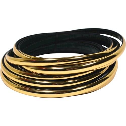 Gold Gold Adhesive Nickel Plating Bumper Blinds Strip 9 mm 1 Metre
