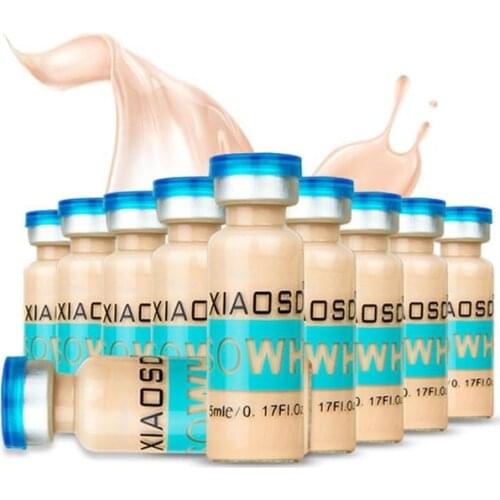 10pcs/set Korean Makeup Glow Skin Meso Cream White Brightening Serum Natural Skin Whitening Concealer Make Up Remnant Foundation