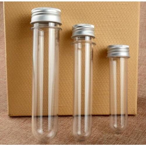 30ml 40ml 100ml Transparent cylindrical plastic test tube bottle mask powder bottle bath salt candy bottled empty bottle